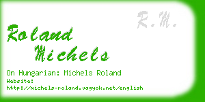 roland michels business card